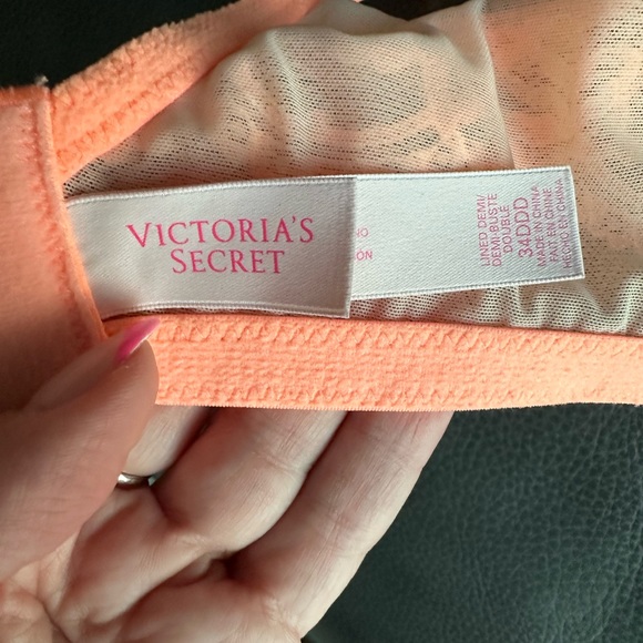 Victoria’s Secret Demi Lightly Lined Bra Peach/ Orange Size 34DDD - Picture 4 of 6